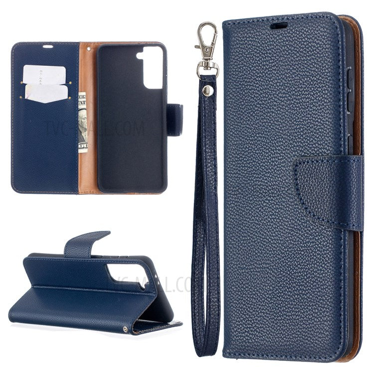 Litchi Texture with Wallet Leather Stand Case for Samsung Galaxy S21+ 5G
