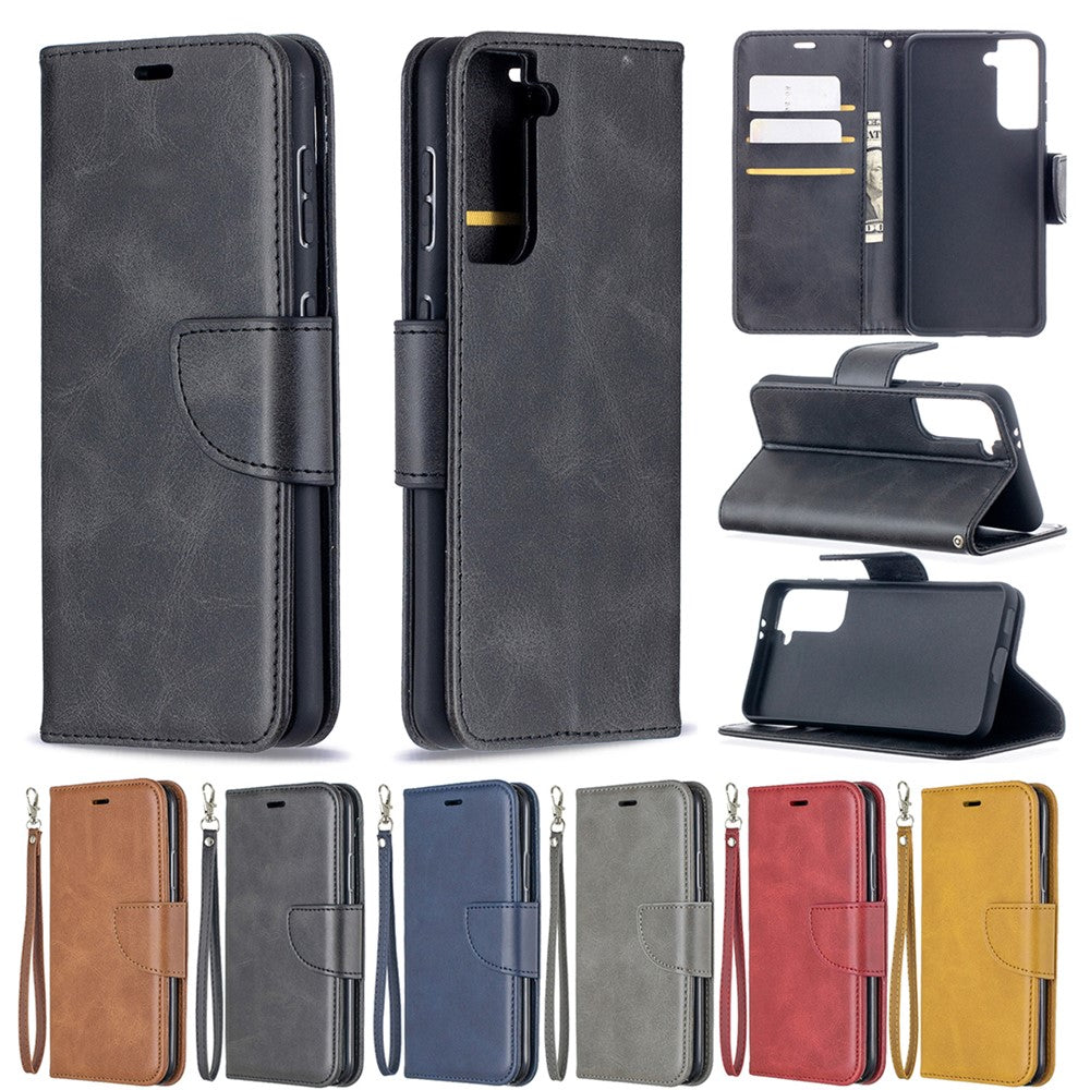 PU Leather Wallet Stylish Smartphone Case for Samsung Galaxy S21 5G/S21 4G