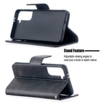 PU Leather Wallet Stylish Smartphone Case for Samsung Galaxy S21 5G/S21 4G