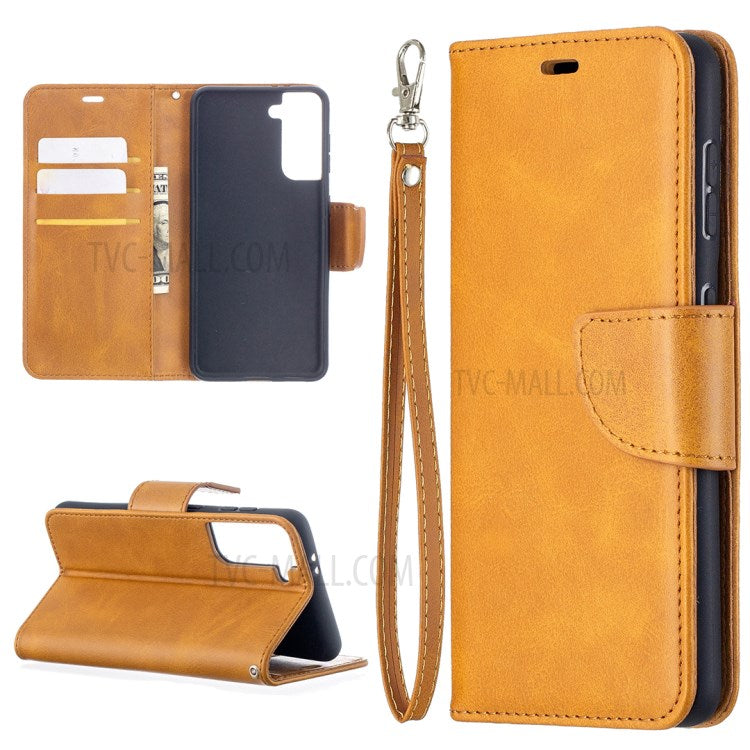 PU Leather Wallet Stylish Smartphone Case for Samsung Galaxy S21 5G/S21 4G