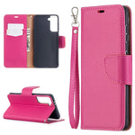 Litchi Surface with Wallet Leather Stand Phone Case for Samsung Galaxy S21 5G/S21 4G