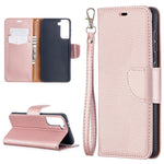 Litchi Surface with Wallet Leather Stand Phone Case for Samsung Galaxy S21 5G/S21 4G