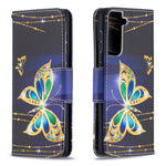 Pattern Printing Phone Cover Wallet Leather Case for Samsung Galaxy S21 5G/S21 4G