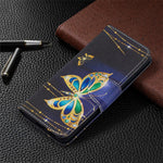 Pattern Printing Phone Cover Wallet Leather Case for Samsung Galaxy S21 5G/S21 4G