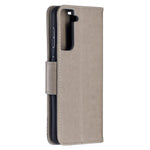 Imprint Butterflies Pattern Wallet Stand Leather Phone Cover for Samsung Galaxy S21 4G / 5G