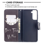 Faddish Pattern Printing Stand Leather Case Cover for Samsung Galaxy S21 4G/5G