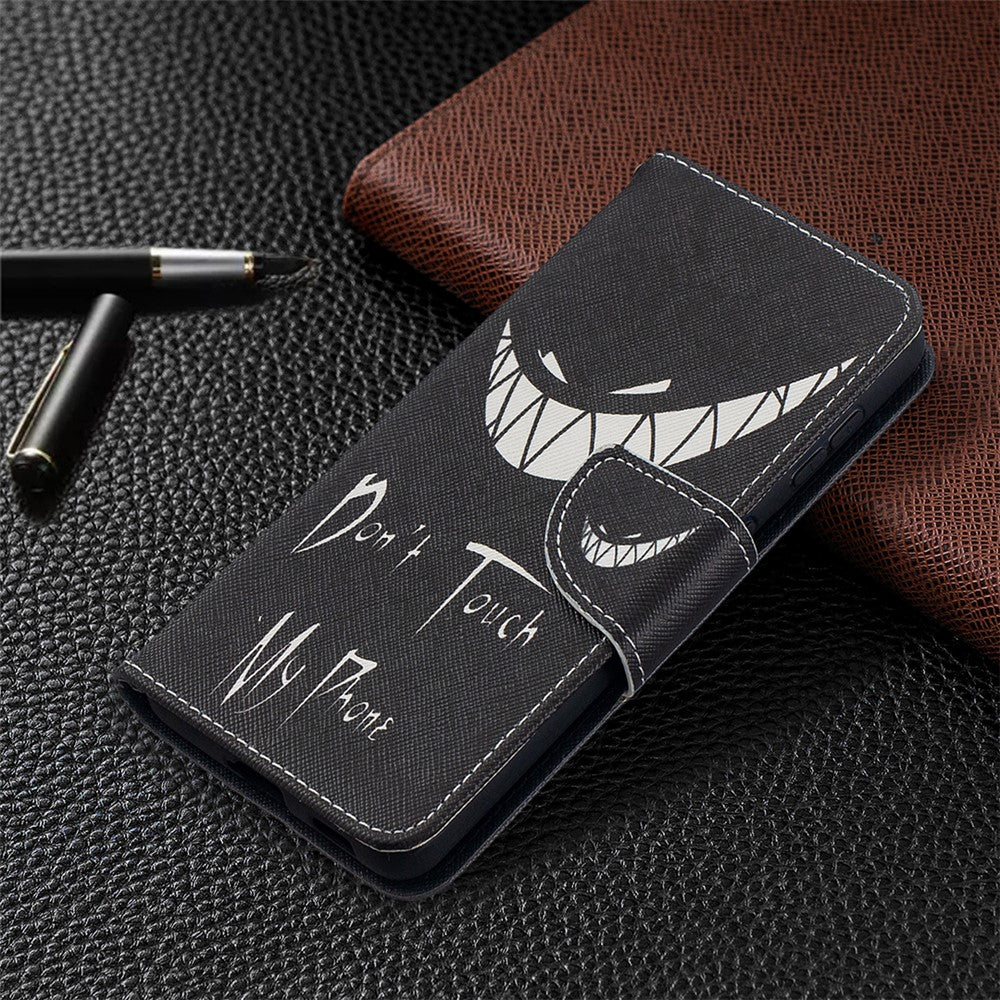 Faddish Pattern Printing Stand Leather Case Cover for Samsung Galaxy S21 4G/5G
