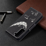 Faddish Pattern Printing Stand Leather Case Cover for Samsung Galaxy S21 4G/5G