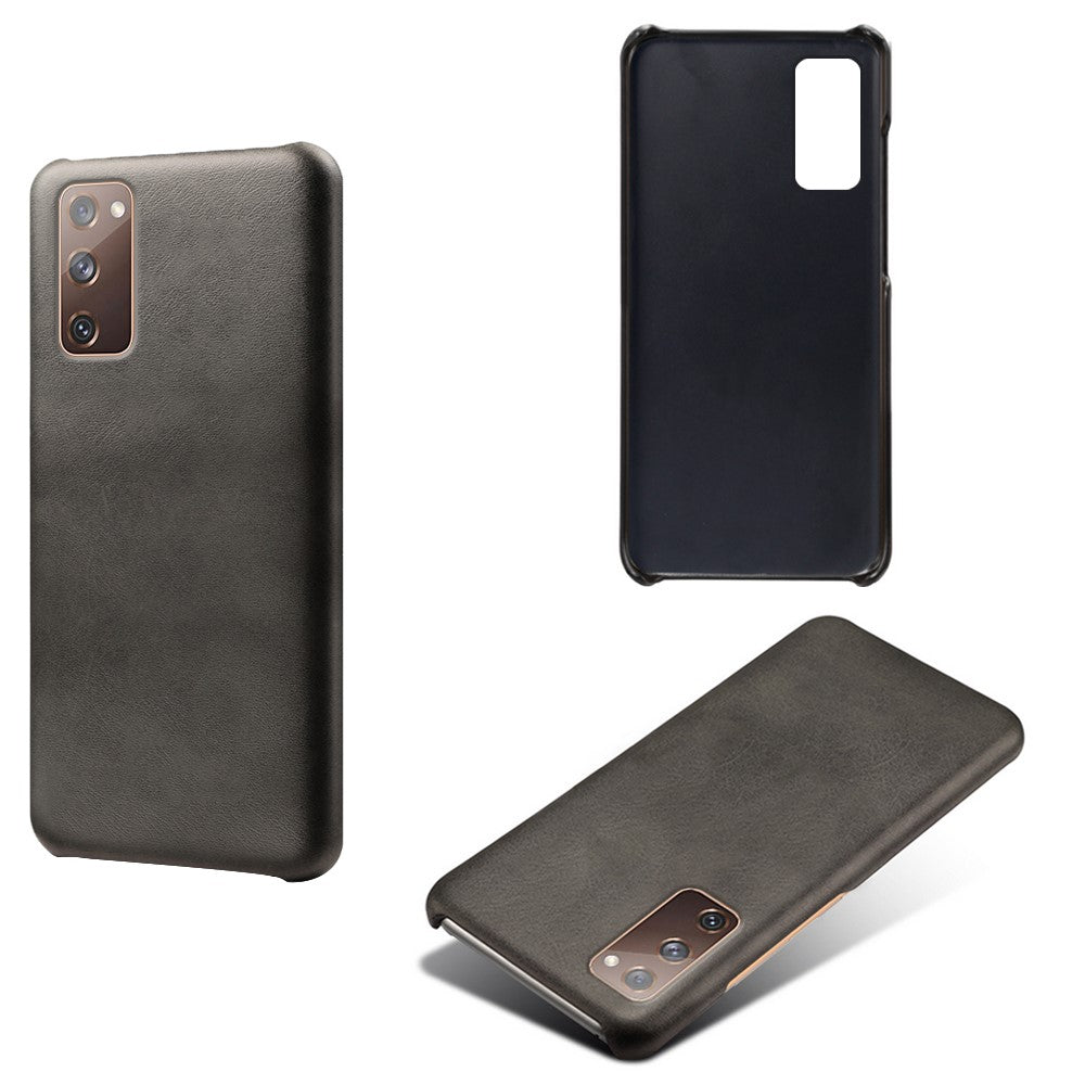 PU Leather Coated PC Case for Samsung Galaxy S20 FE 4G/5G/S20 Lite/S20 FE 2022 Protector Cover