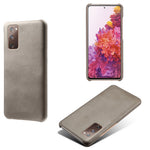 PU Leather Coated PC Case for Samsung Galaxy S20 FE 4G/5G/S20 Lite/S20 FE 2022 Protector Cover