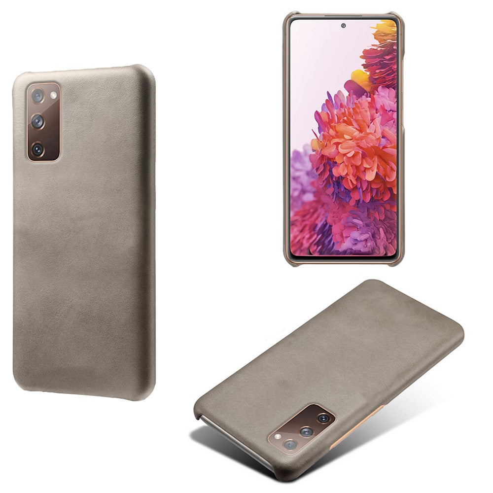 PU Leather Coated PC Case for Samsung Galaxy S20 FE 4G/5G/S20 Lite/S20 FE 2022 Protector Cover