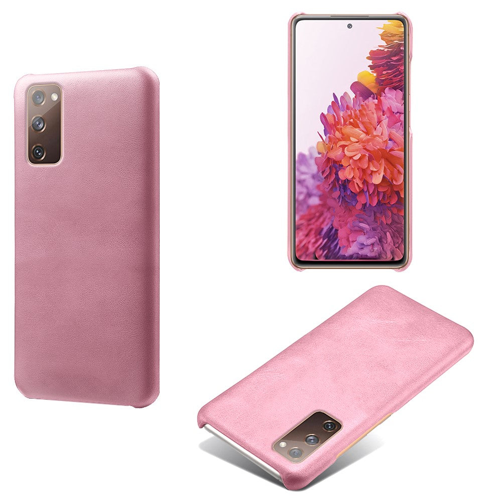 PU Leather Coated PC Case for Samsung Galaxy S20 FE 4G/5G/S20 Lite/S20 FE 2022 Protector Cover
