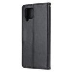 Läderfodral med fjärilsmotiv och blommor för Samsung Galaxy A12