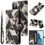 For Samsung Galaxy S20 FE 4G/5G/S20 Lite/S20 FE 2022 Lacquered Marble Pattern Leather Protection Case