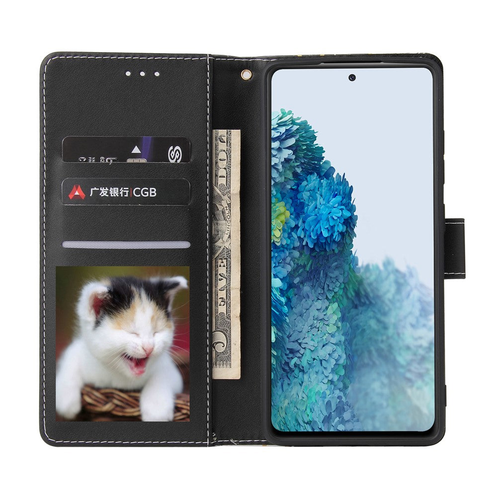 For Samsung Galaxy S20 FE 4G/5G/S20 Lite/S20 FE 2022 Lacquered Marble Pattern Leather Protection Case