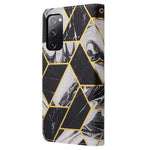 For Samsung Galaxy S20 FE 4G/5G/S20 Lite/S20 FE 2022 Lacquered Marble Pattern Leather Protection Case