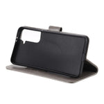 Imprinted Mandala Flower Protector Leather Case for Samsung Galaxy S21+ 5G Stand Flip Cover