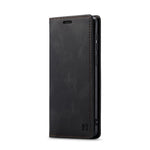 AUTSPACE A01 Serie RFID Blokerende Retro Mat Læder Stand Cover Pung til Samsung Galaxy A71 SM-A715