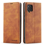 FORWENW for Samsung Galaxy A42 5G Fantasy Series Silky Touch Leather Wallet Case