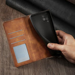 FORWENW for Samsung Galaxy A42 5G Fantasy Series Silky Touch Leather Wallet Case