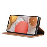 FORWENW for Samsung Galaxy A42 5G Fantasy Series Silky Touch Leather Wallet Case