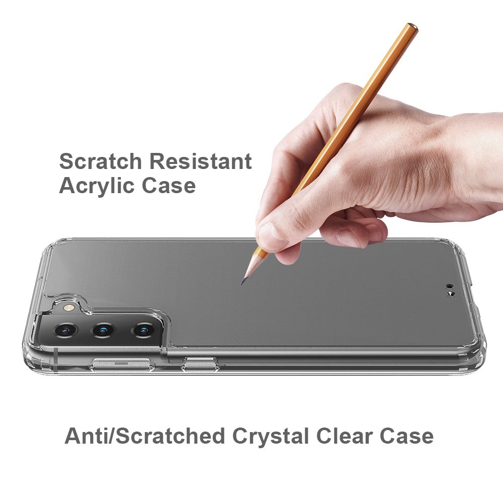Akryl + TPU Hybrid Ridsefast Krystalklar Cover til Samsung Galaxy S21+ 5G