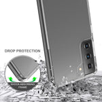 Akryl + TPU Hybrid Ridsefast Krystalklar Cover til Samsung Galaxy S21+ 5G