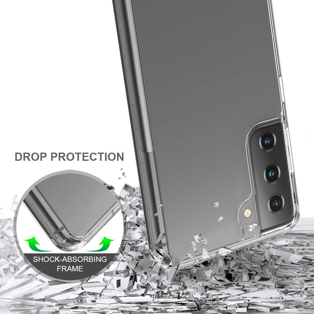 Akryl + TPU Hybrid Ridsefast Krystalklar Cover til Samsung Galaxy S21+ 5G