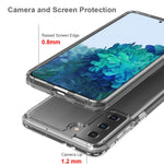 Akryl + TPU Hybrid Ridsefast Krystalklar Cover til Samsung Galaxy S21+ 5G