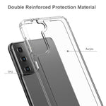 Akryl + TPU Hybrid Ridsefast Krystalklar Cover til Samsung Galaxy S21+ 5G