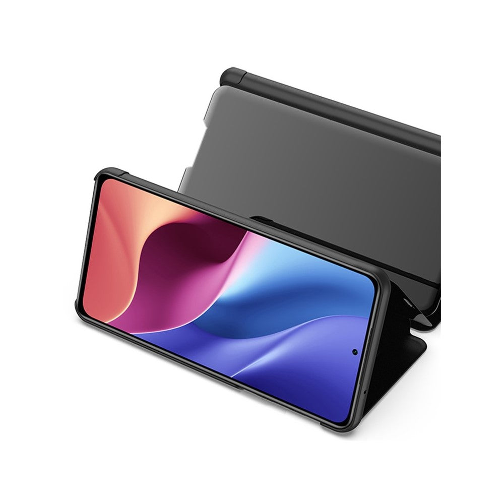 Samsung Galaxy A12 Flip Läderfodral med Stativ Helkroppsskyddande mobilfodral