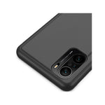 Samsung Galaxy A12 Flip Läderfodral med Stativ Helkroppsskyddande mobilfodral
