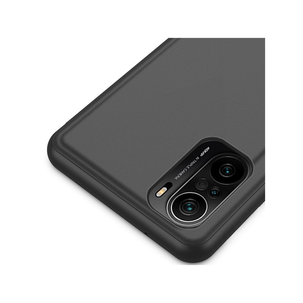Samsung Galaxy A12 Flip Läderfodral med Stativ Helkroppsskyddande mobilfodral