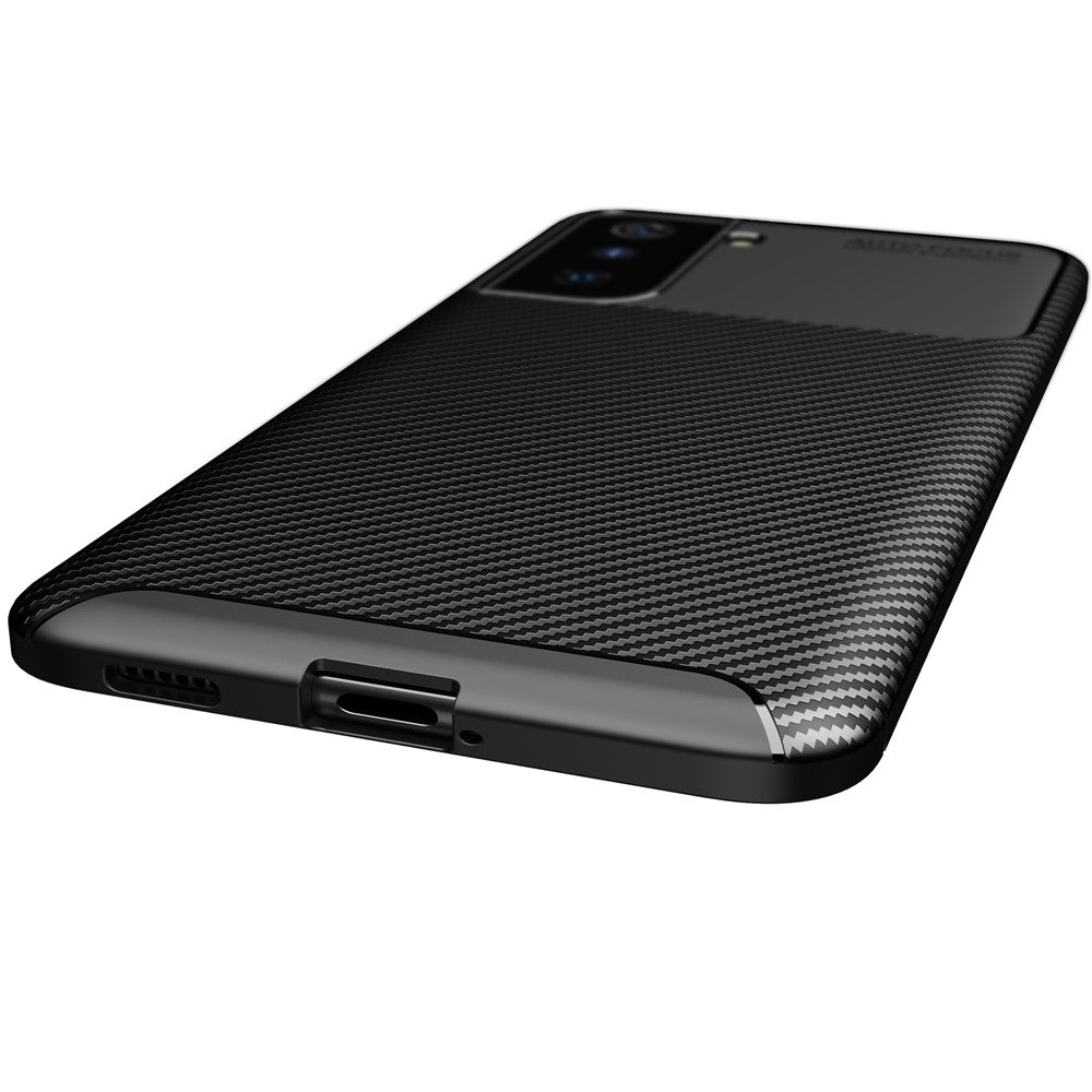 Shock Absorption Carbon Fiber TPU Phone Protector Case for Samsung Galaxy S21 4G/5G Cell Phone Accessory