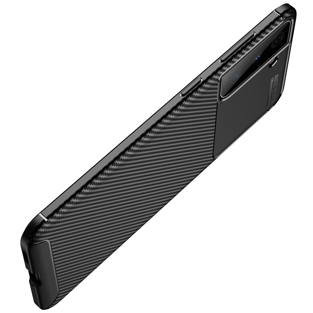 Shock Absorption Carbon Fiber TPU Phone Protector Case for Samsung Galaxy S21 4G/5G Cell Phone Accessory