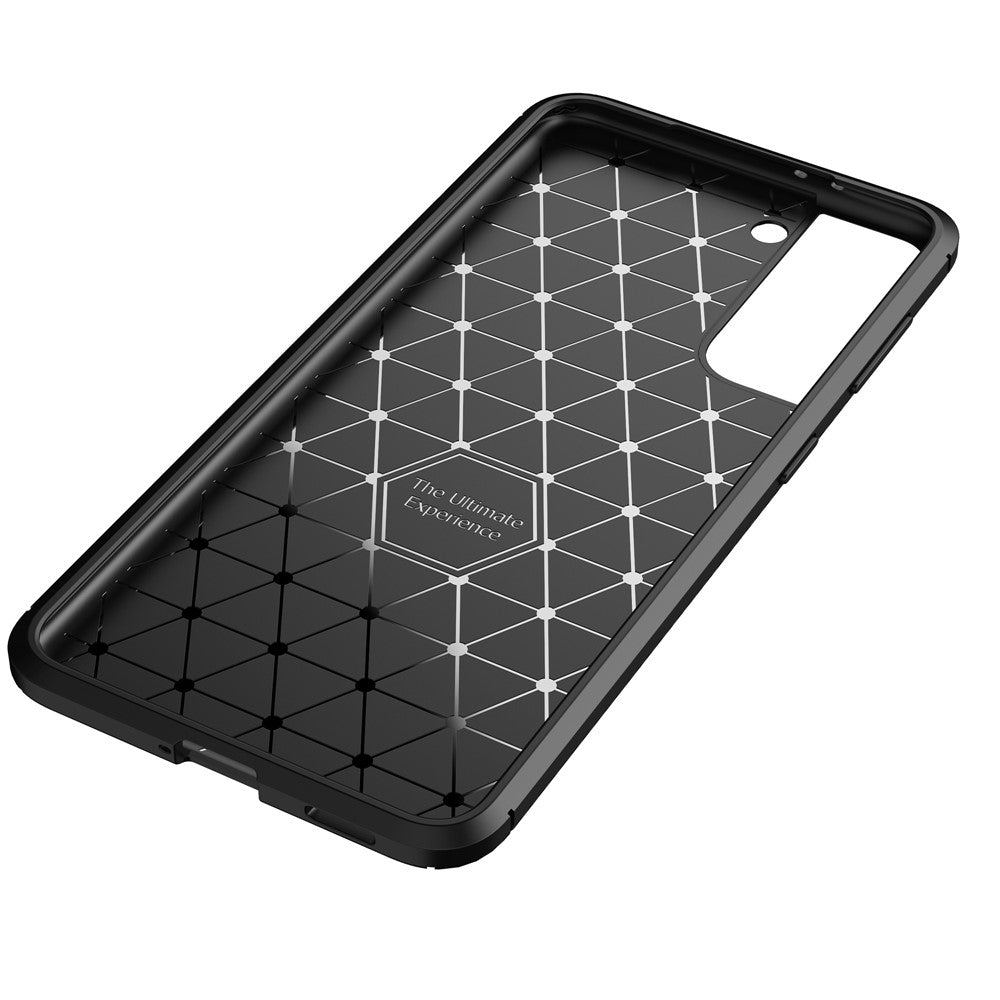 Shock Absorption Carbon Fiber TPU Phone Protector Case for Samsung Galaxy S21 4G/5G Cell Phone Accessory