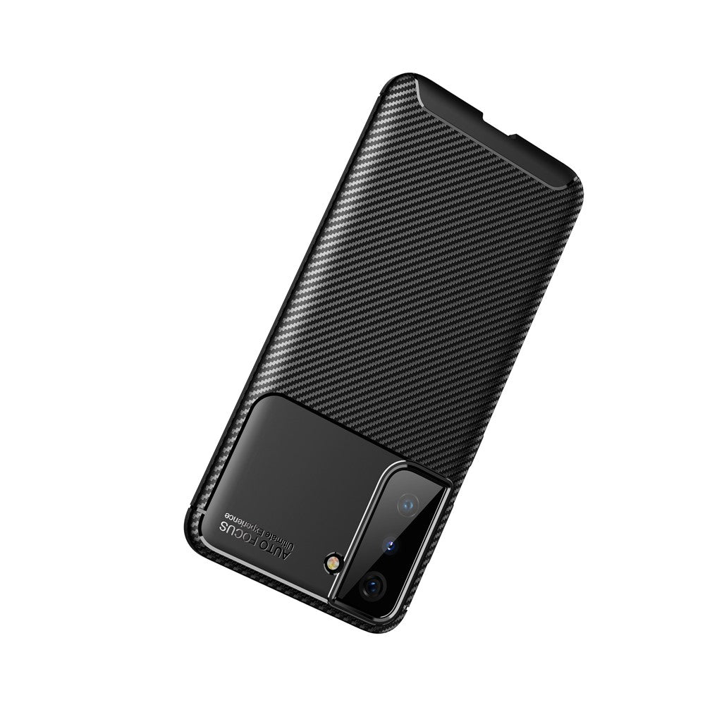 Shock Absorption Carbon Fiber TPU Phone Protector Case for Samsung Galaxy S21 4G/5G Cell Phone Accessory