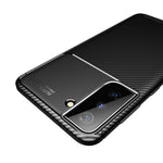 Shock Absorption Carbon Fiber TPU Phone Protector Case for Samsung Galaxy S21 4G/5G Cell Phone Accessory