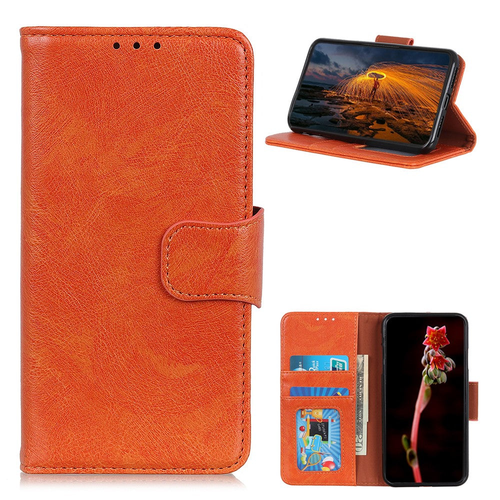 Nappa Texture Split Leather Case for Samsung Galaxy A32 5G / M32 5G, Wallet Stand Shockproof Protective Cover