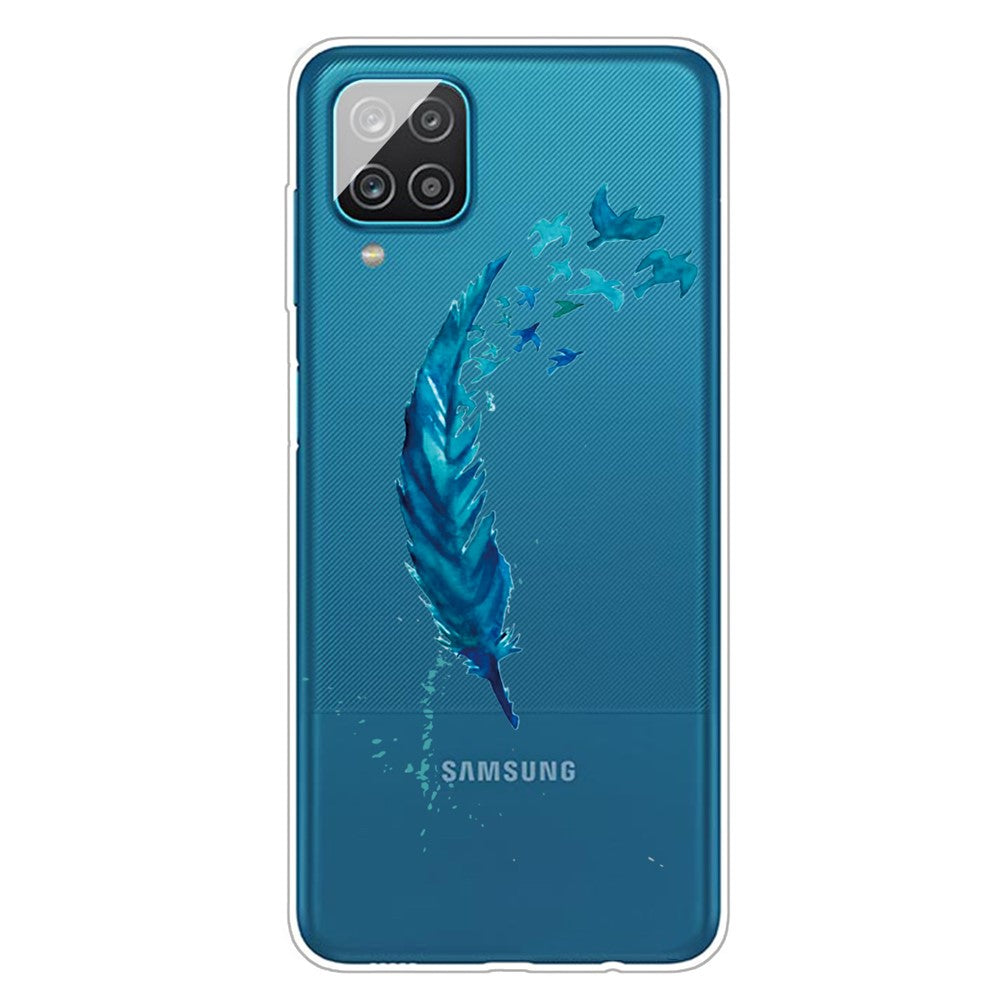 Mönstrat flexibelt TPU-skyddsskal för Samsung Galaxy A12