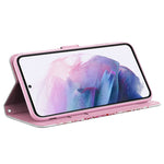 Læderetui med stander til Samsung Galaxy A32 5G / M32 5G Mønsterudskrivning Cover med Lanyard