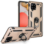 Ring Kickstand for Samsung Galaxy A42 5G Hybrid PC + TPU Anti-drop Phone Shell