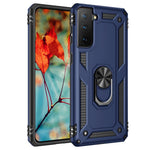 Hybrid PC + TPU Anti-drop Phone Shell with Ring Kickstand for Samsung Galaxy S21 4G/5G