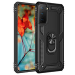 Hybrid PC + TPU Anti-fald Telefoncover med Ring Kickstand til Samsung Galaxy S21+ 5G