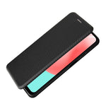 Carbon Fiber Leather Auto-absorbed Case with Card Holder for Samsung Galaxy A32 5G / M32 5G