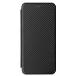 Carbon Fiber Leather Auto-absorbed Case with Card Holder for Samsung Galaxy A32 5G / M32 5G