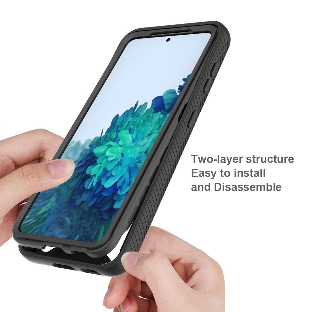 Hybrid PC + TPU Case for Samsung Galaxy S21 4G/5G Shockproof Cover