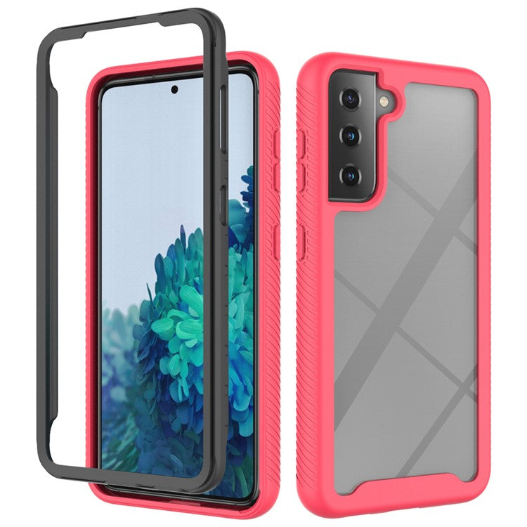 Hybrid PC + TPU Case for Samsung Galaxy S21 4G/5G Shockproof Cover