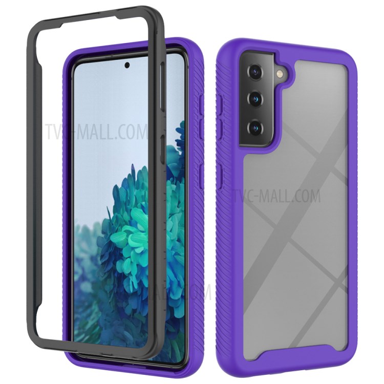Hybrid PC + TPU Case for Samsung Galaxy S21 4G/5G Shockproof Cover