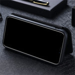 Carbon Fiber Texture Leather Case Auto-absorbed Stand Cover for Samsung Galaxy A02s (166.5mm)